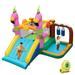 Costway Flamingo-Themed Bounce Castle 7-in-1 Kids Inflatable Jumping House with 735W Blower