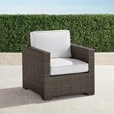 Small Palermo Lounge Chair with Cushions in Bronze Finish - Resort Stripe Glacier, Standard - Frontgate