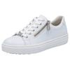 Sneaker RIEKER, Damen, Gr. 37, weiß, Leder, sportlich, Schuhe, mit Memosoft-Innensohle, Freizeitschuh, Halbschuh, Schnürschuh, Topseller