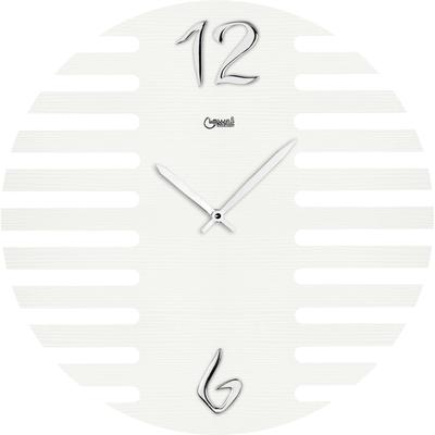 Wanduhr CHRISTOFFEL "Lowell", weiß, H:3,5cm, Wanduhren Image