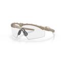 Oakley SI Ballistic M Frame 3.0 Sunglasses Desert Tan Frame Clear/Gray/Persimmon Lens OO9146-29