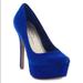 Jessica Simpson Shoes | Jessica Simpson Waleo Blue Violet Suede Leather Platform Pump 8.5 | Color: Blue | Size: Various
