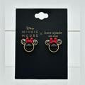 Kate Spade Jewelry | Kate Spade New York X Disney Minnie Mouse Studs Nwt | Color: Black/Red | Size: Os