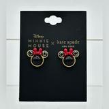 Kate Spade Jewelry | Kate Spade New York X Disney Minnie Mouse Studs Nwt | Color: Black/Red | Size: Os