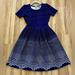 Lularoe Dresses | Lularoe Zip A Line Dress Navy Blue And White With Pockets | Color: Blue | Size: S