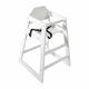 Zedfire, Stackable Baby High Chair, Restaurant Commercial Highchair, Durable Dining Feeding Chair with Steps, High Chairs for Babies and Toddlers, Restaurant Wood High Chair (White), Number 02