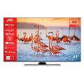 JVC LT-43VU8156 43 Zoll Fernseher/Smart TV (4K Ultra HD, HDR Dolby Vision, Triple-Tuner, Alexa Built-In, Bluetooth, Dolby Atmos) - 6 Monate HD+ inkl., Schwarz