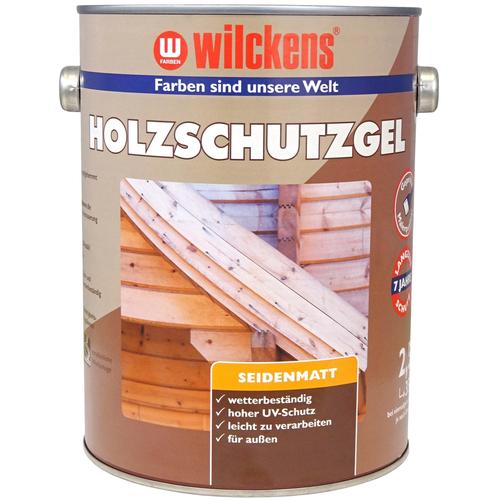 „WILCKENS FARBEN Holzschutzlasur „“Holzschutzgel““ Farben seidenmatt Gr. 2,5 l 2500 ml, braun (eiche) Holzlasuren“