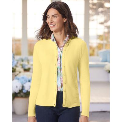 Appleseeds Women's Spindrift™ Soft Cardigan Sweater - Yellow - XL - Misses
