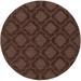 Mark&Day Wool Area Rugs 10ft Round Bergerac Modern Dark Brown Area Rug (9 9 Round)