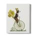 Beagle On Penny Farthing Wrapped Canvas -Fab Funky Designs