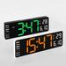 13-inch Led Digital Alarm Clock Time Date Temperature Week Display Wall-mounted Electronic Wall Clock