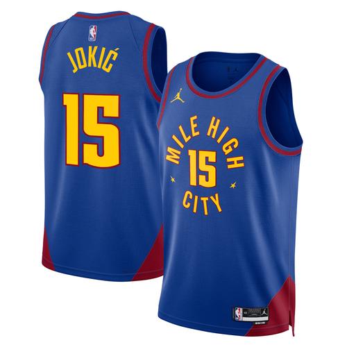 Denver Nuggets Jordan Statement Edition Swingman Trikot – Blau – Nikola Jokić – Unisex