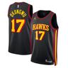 Atlanta Hawks Jordan Statement Edition Swingman Jersey - Black Onyeka Okongwu Unisex