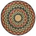 Blue/Brown 60 x 60 x 0.3 in Area Rug - Orion Rug-Round-5 Ft Jute & Sisal Home Furnishings by Larry Traverso | 60 H x 60 W x 0.3 D in | Wayfair