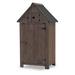 Mcombo 3 ft. W x 2 ft. D Solid Wood Vertical Tool Shed in Brown | 53.9 H x 25.6 W x 18.2 D in | Wayfair 6056-0733BR