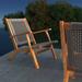 Balkene Home Vega Natural Stain Outdoor Chair in Ecru Cording Wood in Gray/Brown | 29 H x 24 W x 31 D in | Wayfair 63635