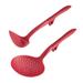 Rachael Ray Lazy Tool Kitchen Cooking Utensils Set, 2 Piece Nylon/Silicone in Red | Wayfair 48399