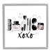 Stupell Industries Xoxo Various Glam Makeup Giclee Art By Alison Petrie Wood in Black/Brown/Pink | 12 H x 12 W x 1.5 D in | Wayfair