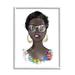 Stupell Industries Chic Bold Fashion Girl Giclee Art By Alison Petrie Wood in Black/Brown/Gray | 20 H x 16 W x 1.5 D in | Wayfair ar-437_wfr_16x20