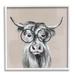 Stupell Industries Longhorn Cattle Glasses Portrait Giclee Art By Tava Studios Wood in Black/Brown/Gray | 24 H x 24 W x 1.5 D in | Wayfair