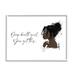 Stupell Industries You Got This Girl Portrait Giclee Art By Alison Petrie Canvas in Black/Brown/White | 24 H x 30 W x 1.5 D in | Wayfair