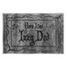 Stupell Industries Here Lies Izzy Ded Gravestone Wall Plaque Art By Lil' Rue in Black/Gray | 10 H x 15 W x 0.5 D in | Wayfair ar-677_wd_10x15