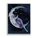 The Holiday Aisle® Moon Witch Starry Night Sky by Grace Popp - Graphic Art on Wood in Black/Brown/Gray | 14 H x 11 W x 1.5 D in | Wayfair