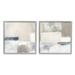 Stupell Industries Beige Modern Collage Shapes 2 Pc Giclee Art Set By Carol Robinson Canvas | 12 H x 24 W x 1.5 D in | Wayfair a2-468_gff_2pc_12x12