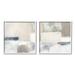 Stupell Industries Beige Modern Collage Shapes 2 Pc Giclee Art Set By Carol Robinson Canvas | 24 H x 48 W x 1.5 D in | Wayfair a2-468_wfr_2pc_24x24