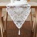 House of Hampton® Lace Table Runner w/ 2 Tassels Lace in White | 14 W x 48 D in | Wayfair 62859F5FAD834466B1BB6FF8EEAFE2E3
