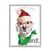 The Holiday Aisle® Unleash the Cheer Holiday Dog by Livi Finn - Textual Art on Canvas in Green/Red/White | 14 H x 11 W x 1.5 D in | Wayfair