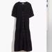 Madewell Dresses | Madewell Lightspun Button-Front Tiered Midi Dress | Color: Black | Size: 00