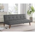 Mercury Row® Villatoro 66.1" Armless Sofa Bed Sofa Microfiber/Microsuede/Polyester in Gray | 29.5 H x 66.1 W x 33.1 D in | Wayfair