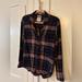 American Eagle Outfitters Tops | American Eagle Awh-Mazingly Soft Flannel Shift, Small, Plaid, Multicolored | Color: Black/Blue/Pink/Purple/Red | Size: S