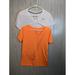 Nike Tops | Lot Of 2 Nike Dri-Fit Women's Medium The Nike Tee Athletic White Orange V-Neck | Color: Orange/White | Size: M