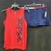 Adidas Matching Sets | Adidas Tank & Tommy Hilfiger Ruffle Short | Color: Blue/Red | Size: Various