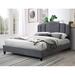 Latitude Run® Bed Frame Upholstered/Polyester in Gray | 46 H x 63 W x 87 D in | Wayfair 4B1A88D3974B4056ACABFF5278BFECF9