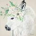 Rosalind Wheeler Hope the Donkey by Hollihocks Art - Wrapped Canvas Print Canvas in White | 36 H x 36 W x 1.25 D in | Wayfair