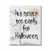 Stupell Industries Never Too Early Halloween Scene Canvas Wall Art By Lil' Rue Canvas in Black/Gray | 20 H x 16 W x 1.5 D in | Wayfair