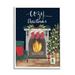 Stupell Industries Cozy Christmas Fireplace Mantle Framed Giclee Art By Katie Doucette Canvas in Blue/Gray/Green | 30 H x 24 W x 1.5 D in | Wayfair