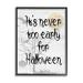 The Holiday Aisle® Never Too Early Halloween Scene by Lil' Rue - Textual Art on Canvas in Black/Gray | 30 H x 24 W x 1.5 D in | Wayfair