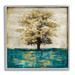 Stupell Industries Contemporary Tree Leaf Reflection Giclee Art By Eric Turner Canvas in Green | 17 H x 17 W x 1.5 D in | Wayfair ar-138_gff_17x17