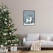 The Holiday Aisle® Season's Greetings Holiday Reindeer by Louise Allen Designs - Graphic Art on Canvas in Blue/White | Wayfair