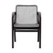 Joss & Main Jean Eucalyptus Patio Dining Side Chair Wood in Gray/Black/Brown | 33 H x 24 W x 25 D in | Wayfair F7B5982BCA7A48598087BA7E0D416B1D