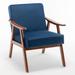 Armchair - Corrigan Studio® Kylynn 30.31" W Velvet Armchair Wood/Velvet in Blue | 31.88 H x 30.31 W x 26.37 D in | Wayfair