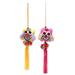 The Holiday Aisle® Owl Hanging Figurine Ornament Fabric in Pink/Yellow | 8.75 H x 3 W x 1.9 D in | Wayfair 0D874421E1C44C3CB1C116619C701721