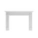 Modern Ember Lenwood Traditional Wood Fireplace Mantel Surround Kit Includes Wooden Mantel Surround & Shelf in White | 54 H x 72 W x 8 D in | Wayfair