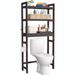 Rosecliff Heights Aveera Solid Wood Freestanding Over-the-Toilet Storage Solid Wood in Brown | 64.2 H x 24.8 W x 10.3 D in | Wayfair