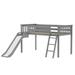 Viv + Rae™ Kincer Twin Solid Wood Loft Bed Wood in Gray | 50.25 H x 92.25 W x 81.5 D in | Wayfair 25D2934D7AB84D40B054C1E10744C8A5